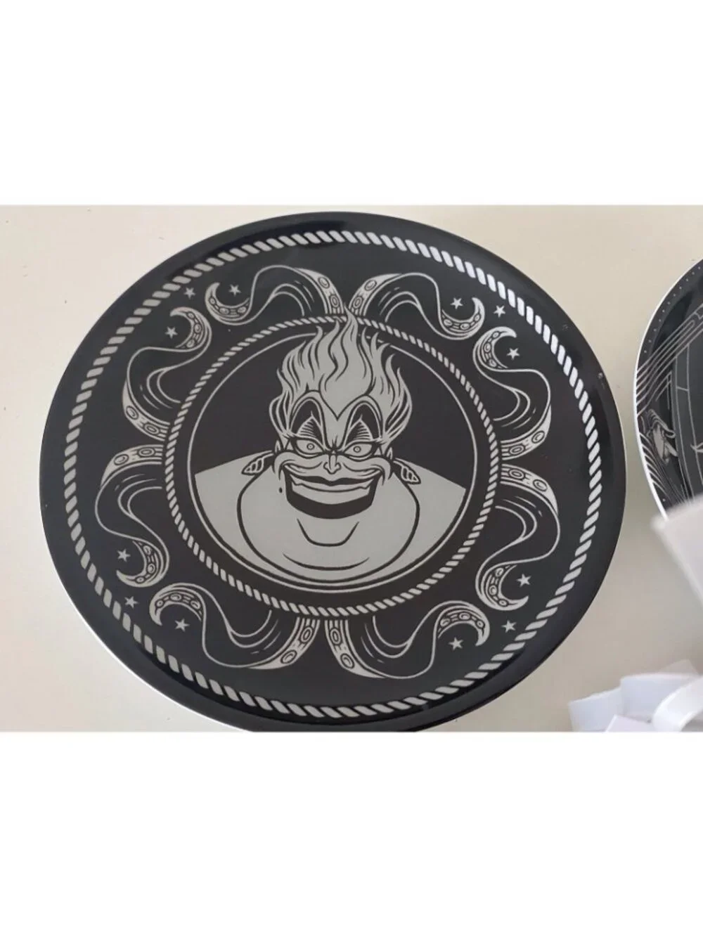 Set Of 4 Disney Villains Ceramic Appetizer Plates Ceramic 6” Ursula Maleficent